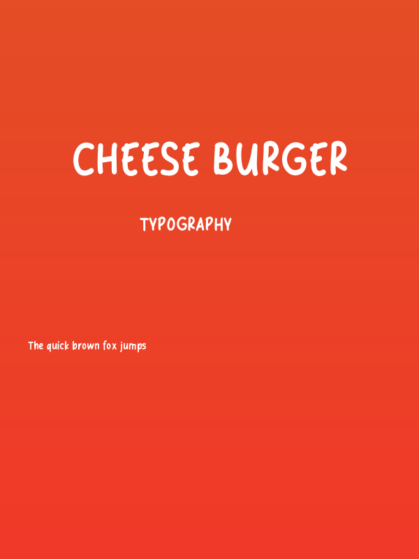 Cheese Burger Poster