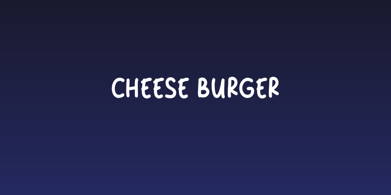 Cheese Burger Social Header