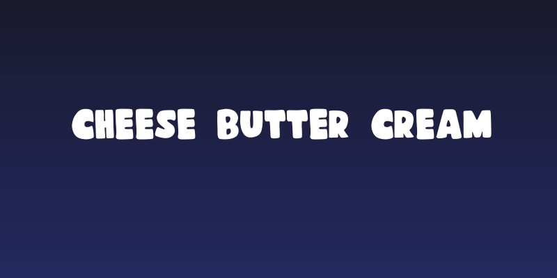 Cheese Butter Cream Social Header