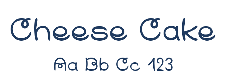 Cheese Cake Font Preview