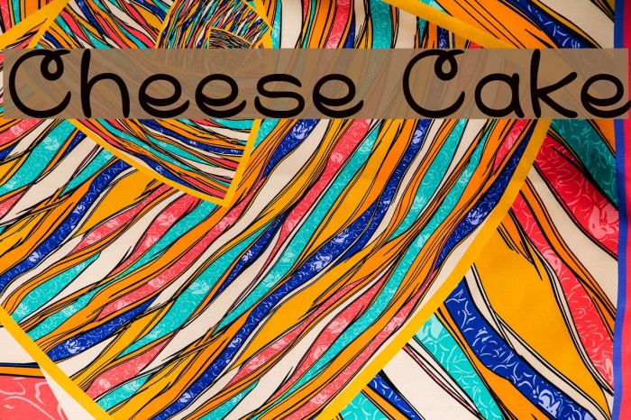 Cheese Cake Example 1