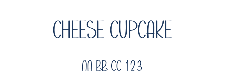 Cheese Cupcake Font Preview