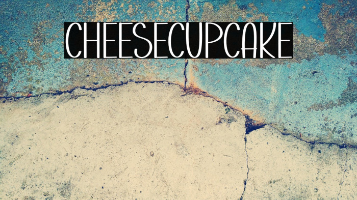 Cheese Cupcake Example 2
