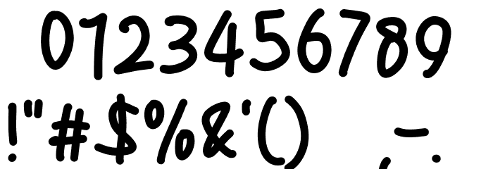 Cheese Donuts Font OTHER CHARS