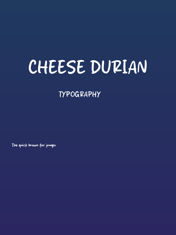 Cheese Durian Poster