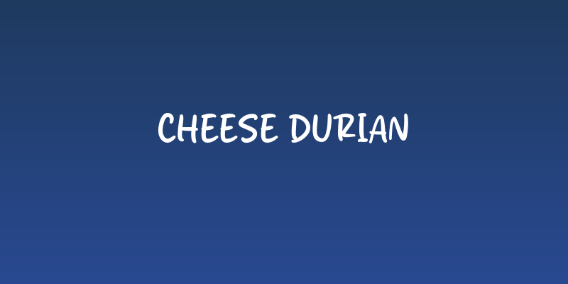 Cheese Durian Social Header