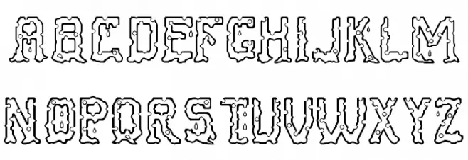 Cheese Fontdue Regular 字体 大写
