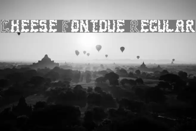 Cheese Fontdue Regular Font examples