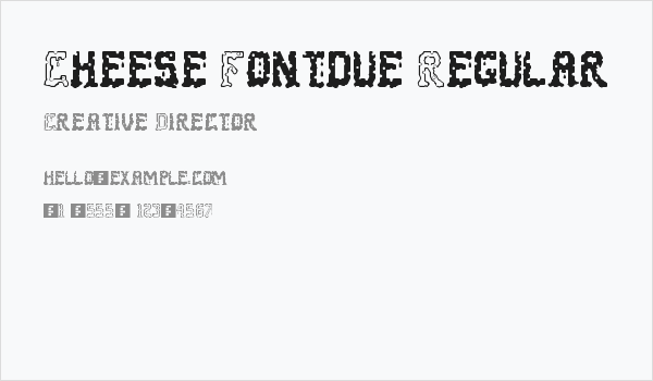 Cheese Fontdue Regular Business Card