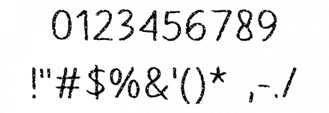 Cheese Grater Regular Font OTHER CHARS