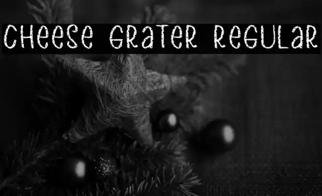 Cheese Grater Regular Font examples
