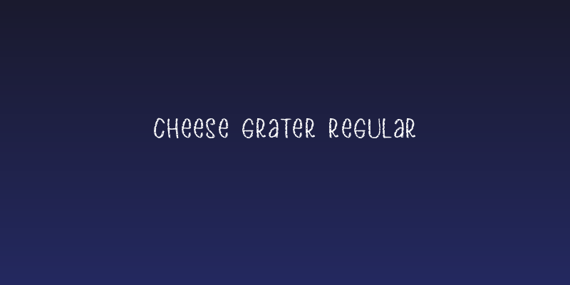Cheese Grater Regular Social Header