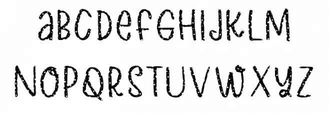 Cheese Grater Regular Font LOWERCASE