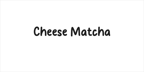 Cheese Matcha Logo