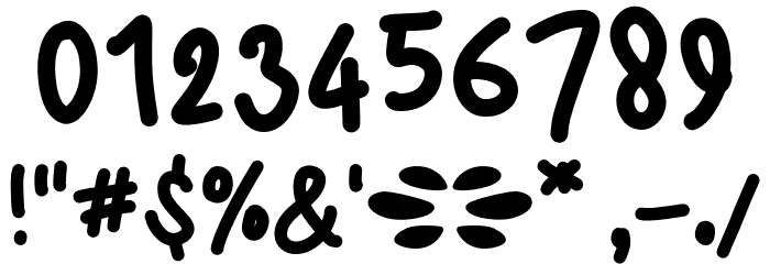 Cheese Orange Font OTHER CHARS