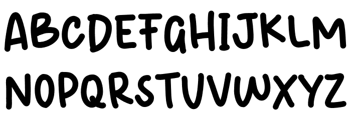 Cheese Orange Font UPPERCASE