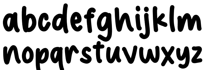 Cheese Orange Font LOWERCASE