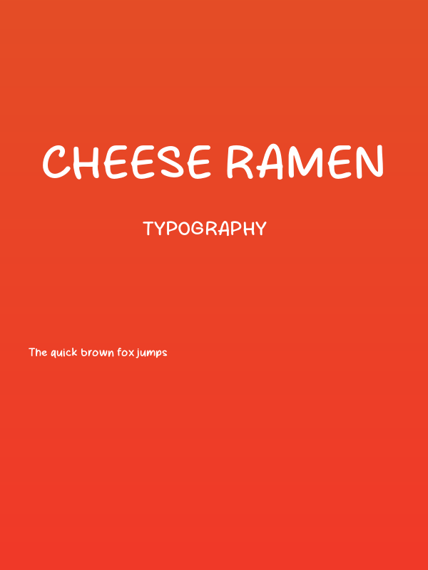Cheese Ramen Poster