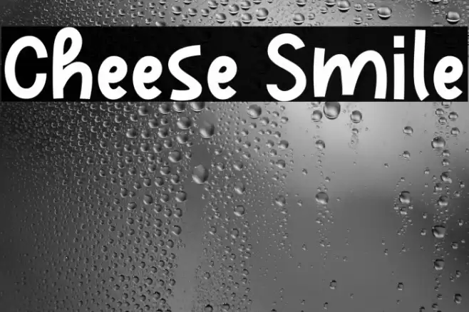 Cheese Smile Font examples