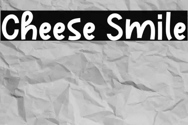 Cheese Smile Font examples