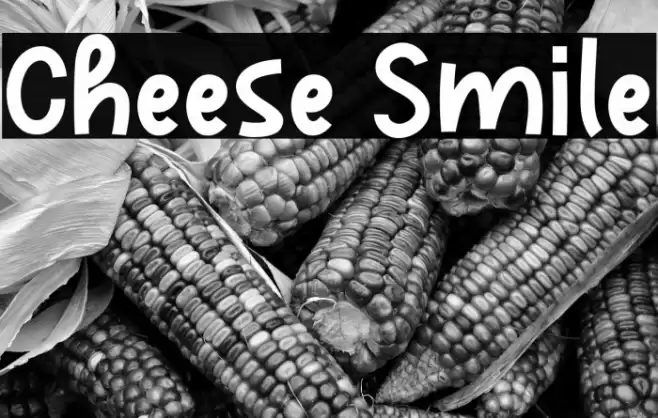Cheese Smile Font examples