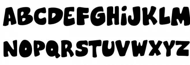 Cheeseburger Schriftart Groß