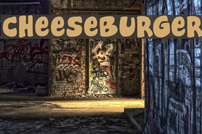 Cheeseburger Font examples