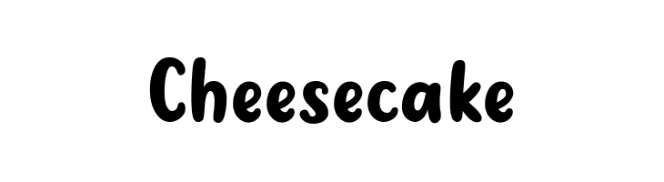 Cheesecake Шрифта