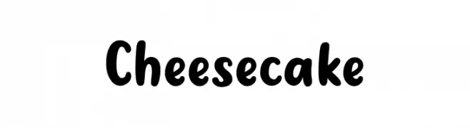 Cheesecake  baixar fontes gratis