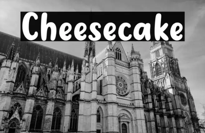 Cheesecake خط examples