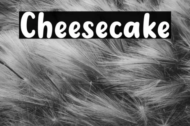 Cheesecake خط examples