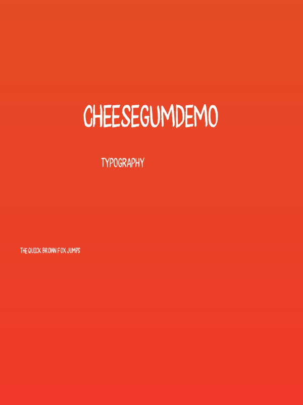 CheesegumDEMO Poster