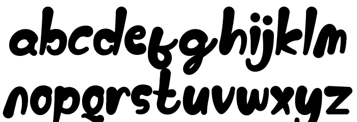 Cheesy Bread Font LOWERCASE