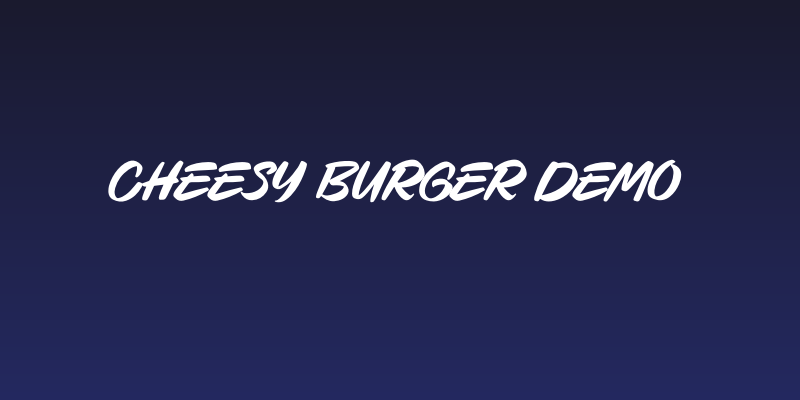 Cheesy Burger DEMO Social Header