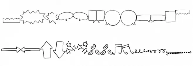 Cheesy Enchilada Doodles Regular Fonte MAIÚSCULAS