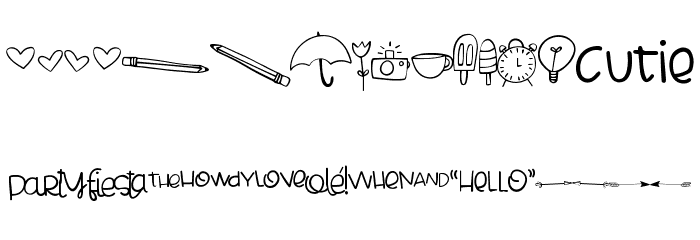 Cheesy Enchilada Doodles Regular Font LOWERCASE