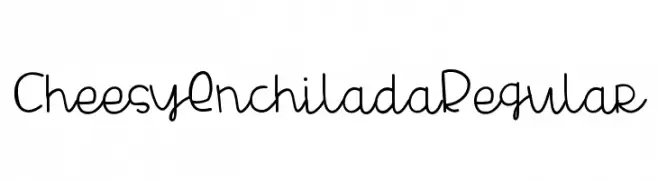 Cheesy Enchilada Regular  Frei Schriftart Herunterladen