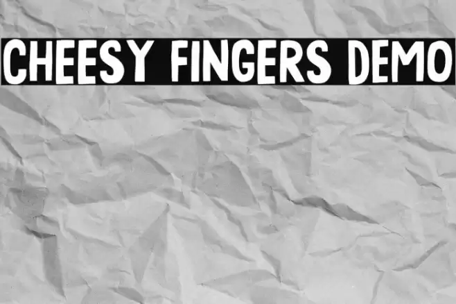 Cheesy Fingers DEMO 字体 examples