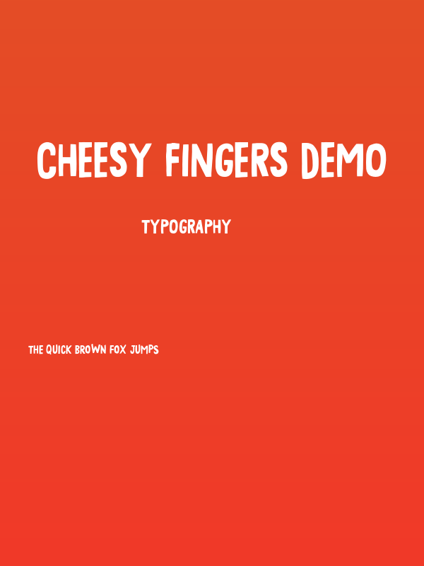 Cheesy Fingers DEMO Poster