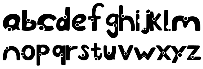 Cheesy Font LOWERCASE