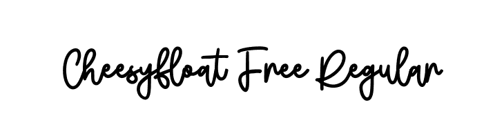Cheesyfloat Free Regular  font caratteri gratis