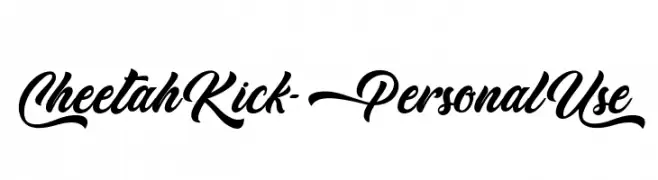 Cheetah Kick - Personal Use  baixar fontes gratis