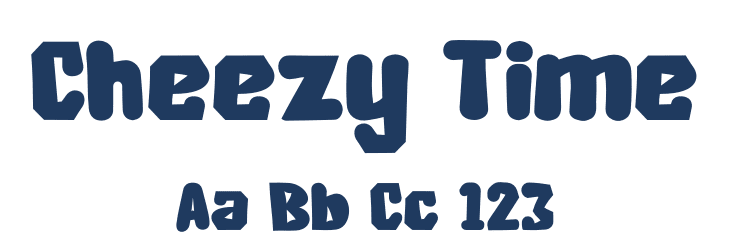 Cheezy Time Font Preview