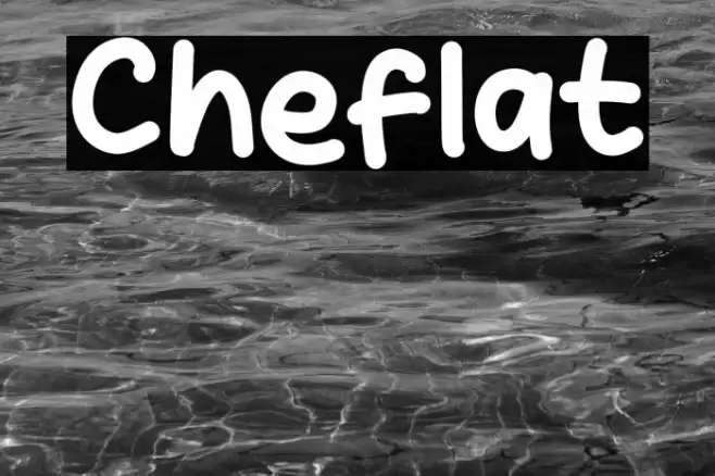 Cheflat Font examples