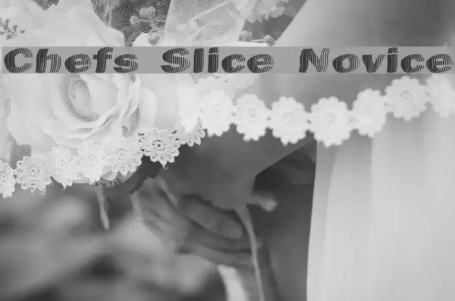 Chefs Slice Novice Font examples