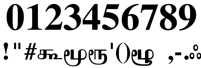 Cheithi Regular Font OTHER CHARS