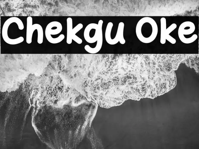 Chekgu Oke Font examples