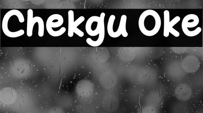 Chekgu Oke Font examples