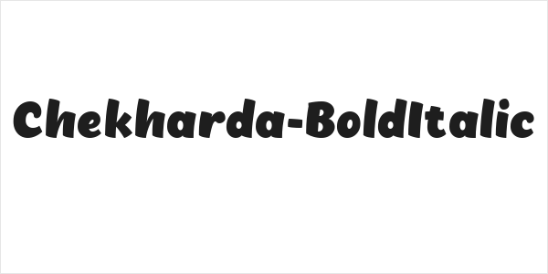 Chekharda-BoldItalic Logo