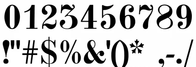 Chekhovskoy Font OTHER CHARS